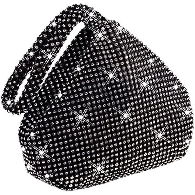 Sac à Main de Soirée en Strass Cristal pour Femmes avec Bracelet Mariage Bal Sac à Main de Fête