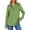 Green, variant on Royisotas Fall and Winter Women Sweatshirts Tunic Solid Long Sleeve Pullover Lapel Thumb Sleeve Casual Half Zip Hoodless Shirts
