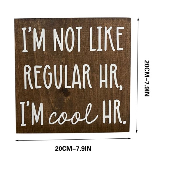 Framed Wall Art FUNNY WOODEN OFFICE DESK SIGN