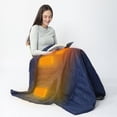 thumbnail image 3 of ZonL Electric Wearable Heated Blanket, Blue ,2-in-1 Design Portable Cordless Heated Blanket Battery Operated Heated Shawl Blanket, Rechargeable Power Bank for Home, Office, Travel, Gift for Christmas, 3 of 11