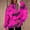 Hot Pink, variant on Halloween Hoodies for Women Plus Size Long Sleeve Shirts Crewneck Bat Pumpkin Ghost Witch Printed Cute Y2k Loose Casual Pullover Tee Tops Hoodies