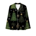 thumbnail image 6 of Xihbxyly Christmas Pajamas for Women, Women's Christmas Printed Pajama Set for Daily Home Wear Two-Piece Pajama Set with Pocket, 6 of 6