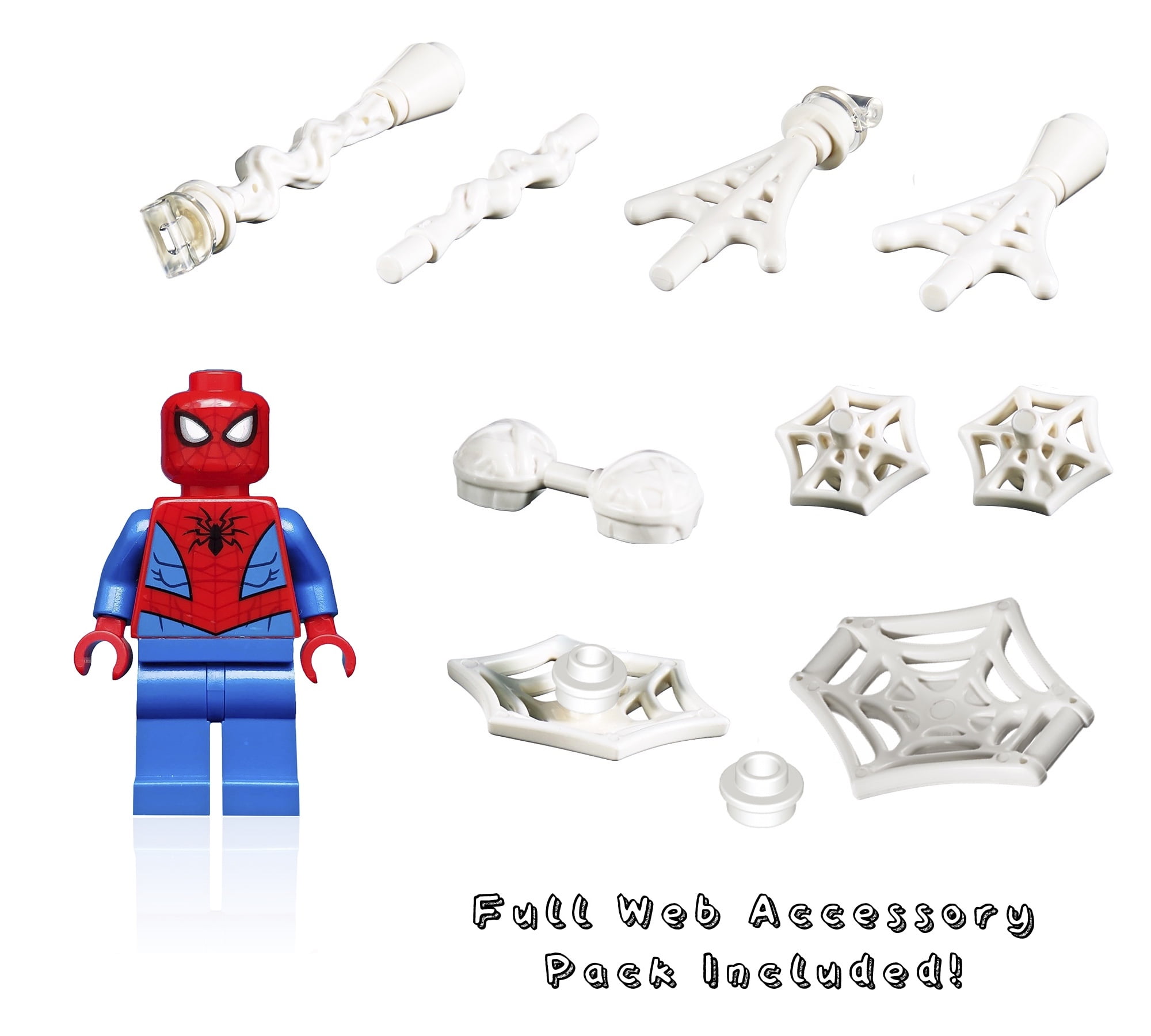 LEGO Marvel Far From Home Minifigure - Spider-Man (with Web Accessory 🕸 ) - Walmart.com