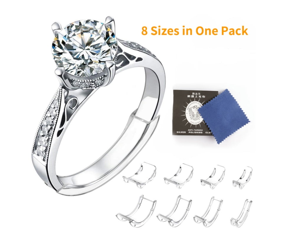 100mm long Wedding Engagement Ring Size Adjuster fix reducer Snuggies Snug 