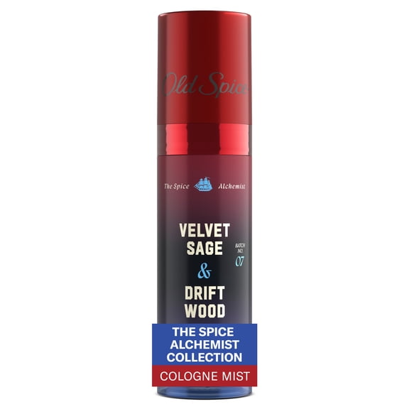 Old Spice Cologne Mist for Men, The Spice Alchemist Collection, Velvet Sage and Driftwood, 3.8oz