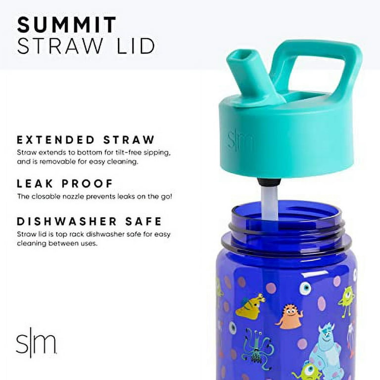 Simple Modern Disney Kids Water Bottle Plastic BPA-Free Tritan cup with  Leak Proof Straw Lid Reusable and Durable for Toddlers