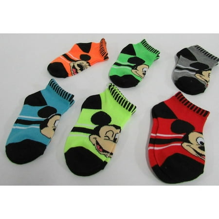 Animals Disney’s Mickey Mouse Socks 6 Pairs - Size (Best Deal On Shocks)