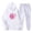 #470-White, variant on Haivin Women's Sweatshirt and Sweatpants Set, Long Sleeve Hooded with Breast Cancer Awareness Print, Soft Cotton Comfort Fit for Fall Winter Lounge and Daily Wear