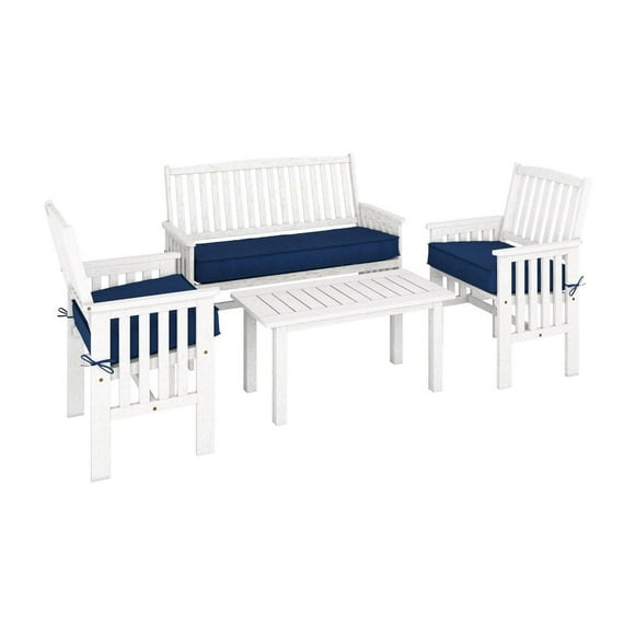 CorLiving Miramar Hardwood Outdoor Chair and Coffee Table Set