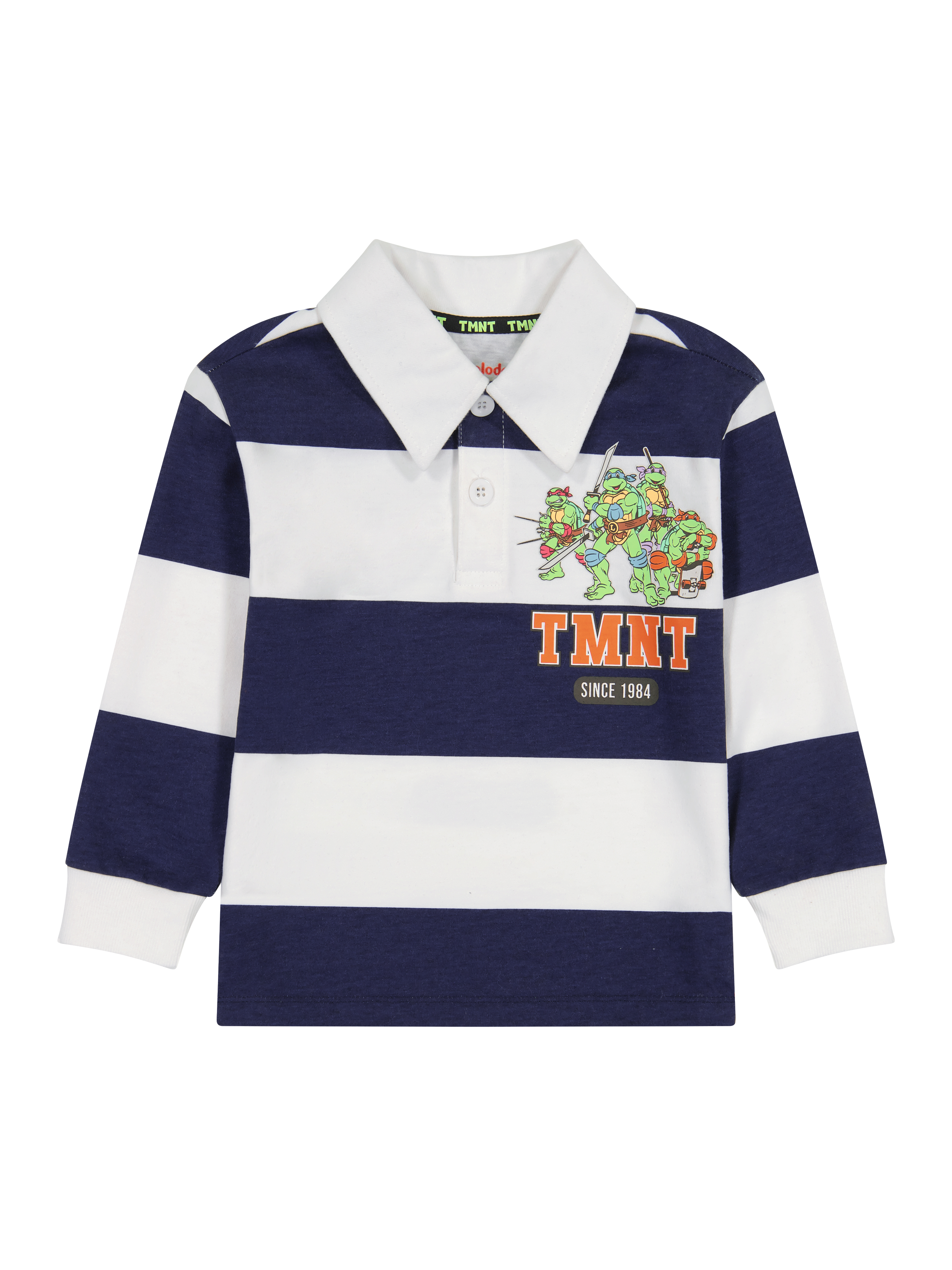 Nickelodeon Teenage Mutant Ninja Turtles Toddler Boy Long Sleeve Rugby Polo Shirt, Sizes 2T-5T - image 3 of 5