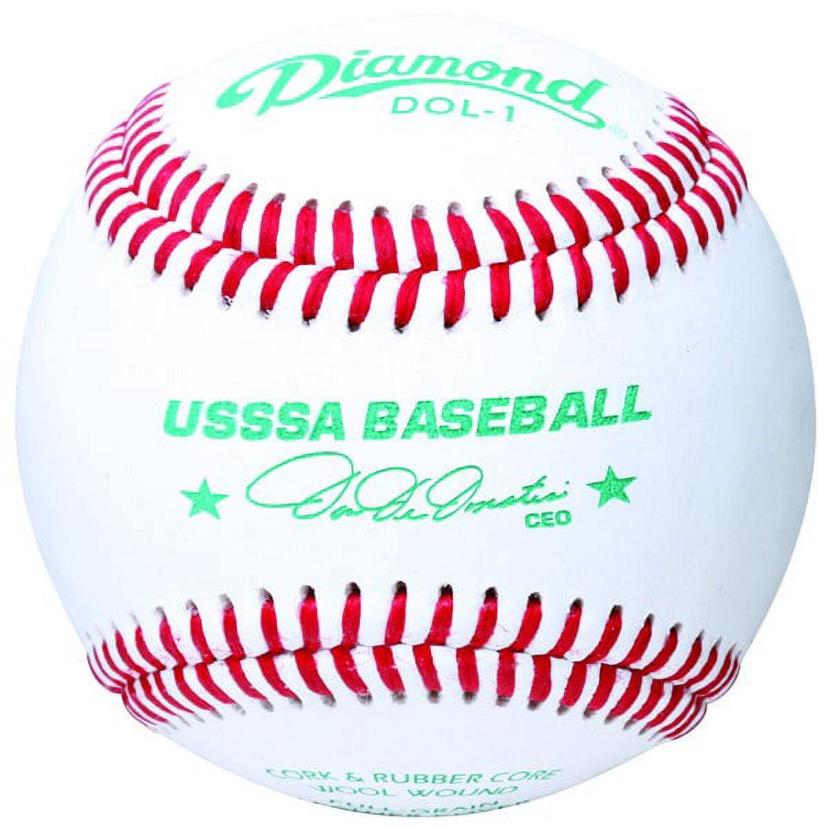 Diamond Sports DOL-1 USSSA Baseballs and 6-Gallon Ball Bucket