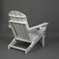thumbnail image 6 of S-HOME Weather-Resistant HDPE Folding Adirondack Chair Featuring Dual Cup Holder In Classic Wood Texture For Relaxation，White, 6 of 9