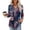 Navy A, variant on 4Th of July Shirts Women 3/4 Sleeve Henley neck Cute Shirts Casual Print Three Quarter Length T Shirt