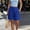 *Blue, variant on Women’s Elastic High Waist Pleated Bermuda Shorts with Pockets,Casual Loose Fit Summer Midi Shorts Red,Women's Plus XXL