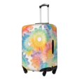 thumbnail image 3 of Multi-Size Suitcase Protective Cover Full Range Double Stitching Invisible Zipper For Travel Business White Tie-Dye Background Rainbow Colors Large, 3 of 8