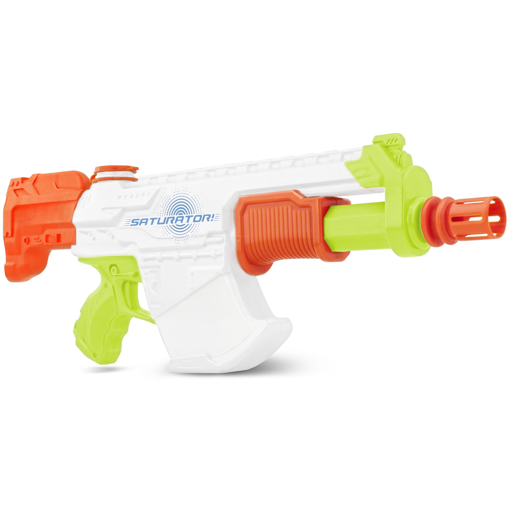 Lanard: Water Blaster - Saturator - Green-White-Orange, 20" Pump Action Drencher Toy, Splash & Spray Water Up To 27ft, 22oz Tank, Outdoor Play Kids 4+