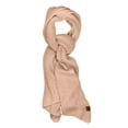 thumbnail image 3 of C.C Women's Boucle Knit Bias Cut Whipstitched Edged Long Scarf Wrap, Rose, 3 of 4