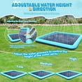 thumbnail image 5 of 117'' Splash Pad for Dogs, Non-Slip Sprinkler for Kids, Square Splash Pad for Kids Ages 4-8, Splash Pads for Toddlers 1-3, Dog Sprinkler Shallow Pool, Outdoor Water Toys for Backyard, Teal, 5 of 10