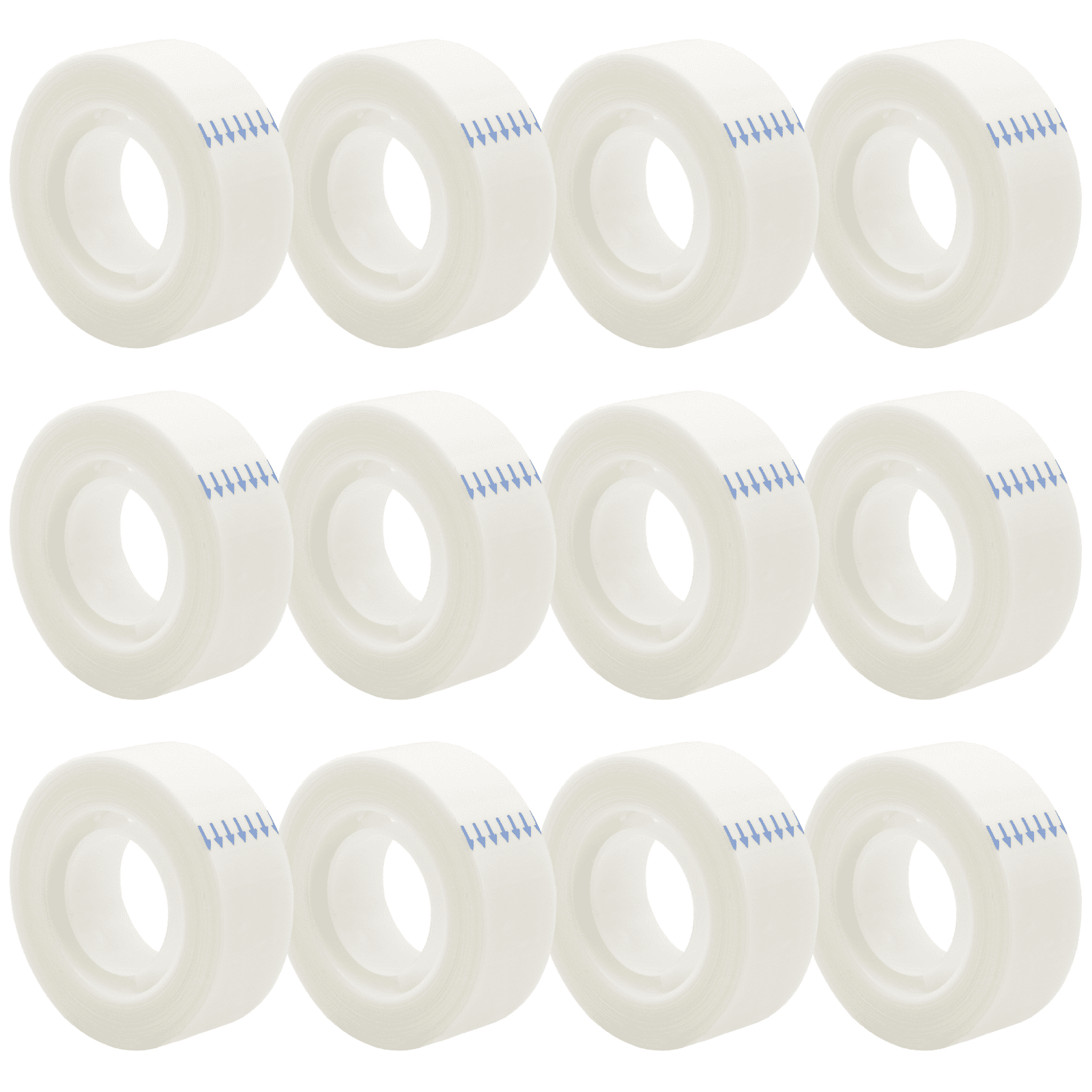 2 Rotoli Di Nastro Adesivo Invisibile Deli - 32,9m X 12mm X 50&micro;m - Magic Su Carta