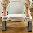 thumbnail image 5 of Folding Toilet Stool, Squatting Poop Stool, Bathroom Potty Step Stool, Toilet Assistance Steps, Detachable Stackable Multifunctional PP Stool Fits All Toilets, 5 of 9