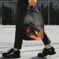 thumbnail image 2 of Lukts Fiery Black Dragon Attack Pattern 15 Inch Student Backpack, Waterproof Laptop Backpack with Adjustable Shoulder Straps, Lightweight Travel, Campus Backpack, Unisex, 2 of 6