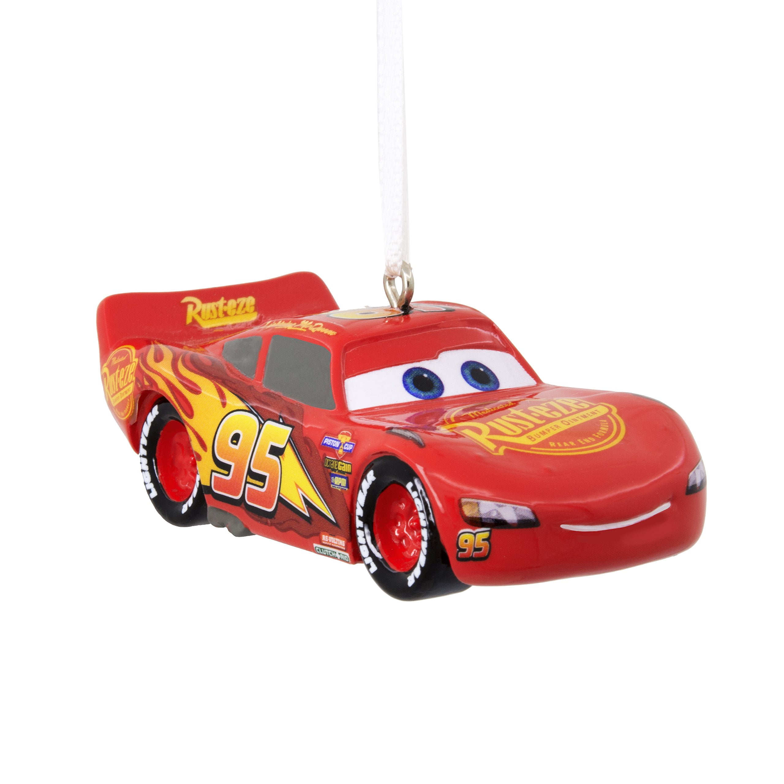 Disney Cars 18" Christmas Stocking with 2 Hallmark Ornaments Cruz