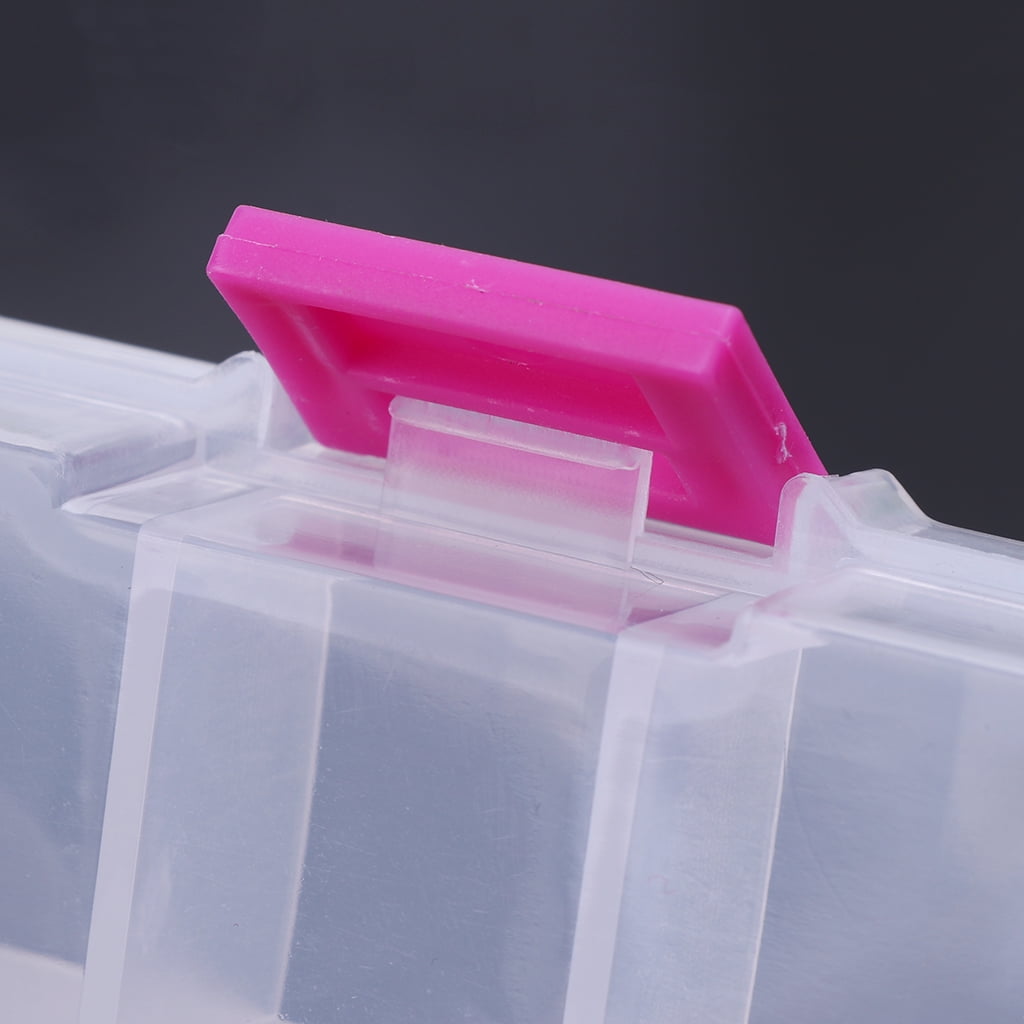 10 Compartments Clear Plastic Storage Box Jewelry Bead Screw Organizer 2020++ 
