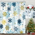 thumbnail image 3 of Winter Shower Curtain, Ski Sports Snow Mountain Field Outdoor Modern Ski Station Cable Car Travel Ice and Trees Bathroom Decor Shower Curtain Sets, Waterproof Fabric Bath Curtain with Hooks, 66x72 in, 3 of 7