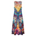 thumbnail image 3 of Colorful Butterfly Sleeveless Dress Dresses Gala Dresses for Special Events, 3 of 6