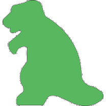 SHAPES ETC. Sticky Shape Notepad - Dinosaur