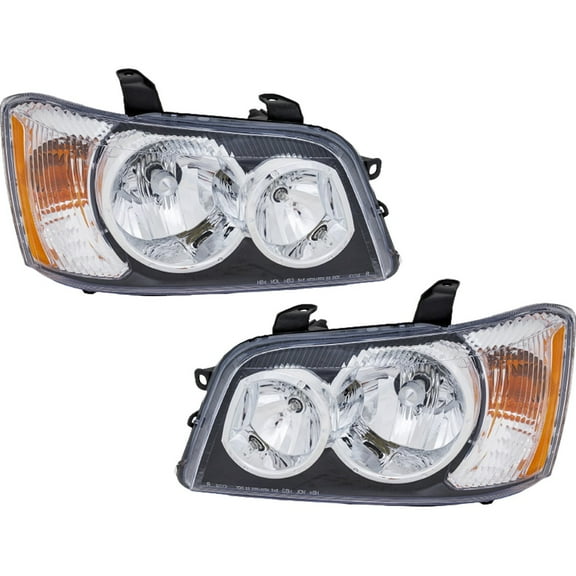 Headlights Headlamps Left & Right Pair Set NEW for 01-03 Toyota Highlander