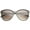 Black-Silver / Lavender, variant on sunglassLA Unisex Women's Glam Fashion Metal Temple Oversize Cat Eye Sunglasses (Creme-Gold / Brown) - 59mm