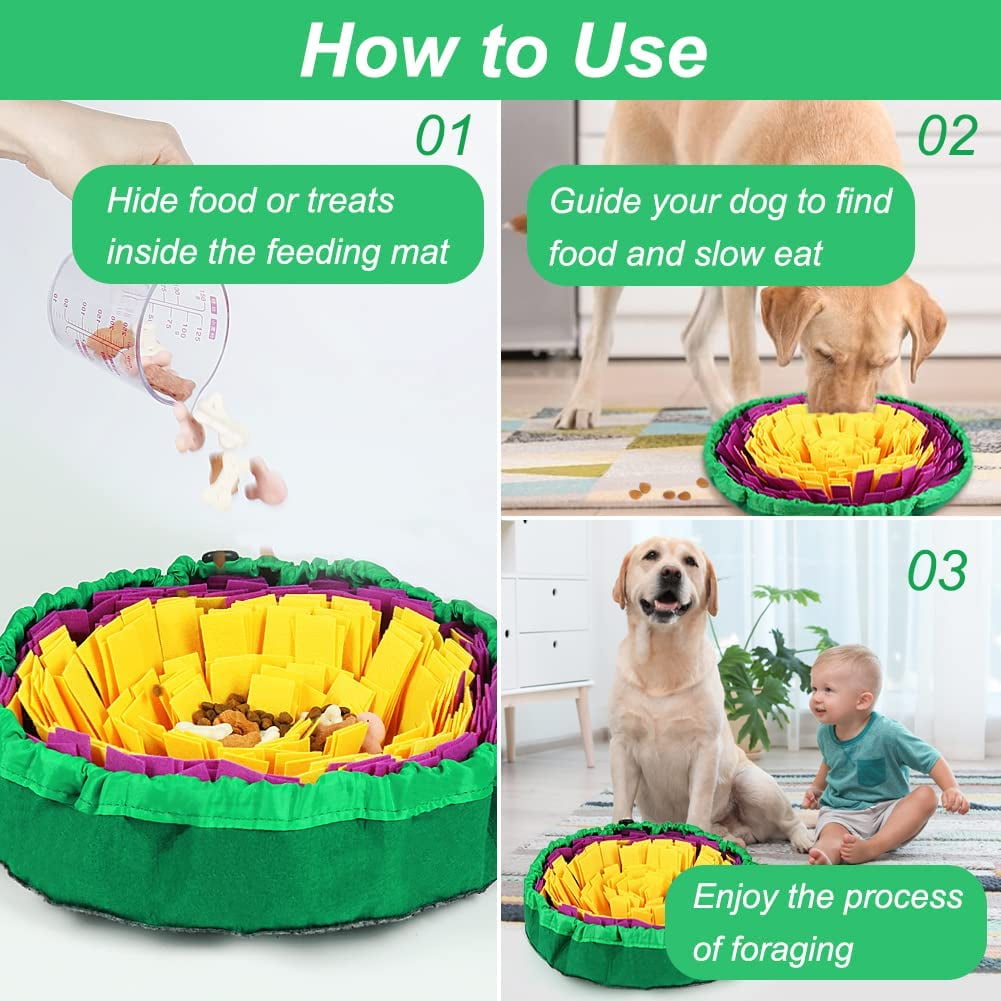 Snuffle Mat for Dogs, 37.8'' X 18.9'' Sniffing Mat Dog Feeding Mat for  S/M/L Dogs, Slow Feeder Interactive Dog Puzzle Toys for Slow Eating and  Stress Relief - Yahoo Shopping
