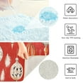 thumbnail image 3 of Yayeee Bath Rug for Bathroom Floor Non Slip Rectangle Fluffy Soft Absorbent Mat, 16"x24", Christmas Ornaments Pattern, 3 of 7