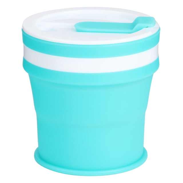 Taza de viaje, taza plegable de silicona de 350 ml Taza de silicona Taza plegable de silicona Rendimiento finamente ajustado