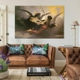 thumbnail image 3 of William Adolphe Bouguereau The Soul Carried To Heaven Art Poster Wall Art Poster Scroll Canvas Painting Picture Living Room Decor Home 20x30inch(50x75cm), 3 of 6