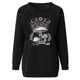 thumbnail image 4 of Puntoco Mujeres Casual Manga Completa Cuello Redondo tops Camisas Sueltas Blusa Estampado de Sol y Luna Sudadera Gráfica Puntoco Puntoco-5307, 4 of 6