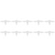 thumbnail image 5 of Manguera de junta de plástico de 3 vías, 10 piezas, conector de lengüeta de plástico de 3 vías, ajuste de plástico en T, impulsado por rendimiento, 5 of 9