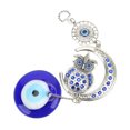thumbnail image 4 of Colgante de mal de ojo, búho nocturno, Luna, esmalte de color, aleación, colores exquisitos, estilo elegante, atrae riqueza, decoración de mal de ojo, 4 of 8