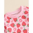 thumbnail image 6 of FEORJGP Little Girl 2Pcs Spring Fall Outfits 6M 12M 18M 2T 3T 4T 5T Toddler Baby Long Sleeve Sweatshirts Floral Print Pullovers Crew Neck Tops and Swe Casual Cute Comfy Clothes Set for Daily, 6 of 7