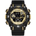 thumbnail image 1 of Mirar 1317 Reloj deportivo elegante multifunción 50M Reloj de pulsera electrónico electrónico impermeable para hombres con hora / alarma / semana / fecha / luminoso / 12 (24) horas 1 1, 1 of 5