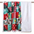 thumbnail image 5 of Cozy Printed Throw Christmas Blanket - 300 GSM Fleece Throw Size for Home Decoration, Ultra Soft Blanket (Throw - 50" x 60") - I, 5 of 6