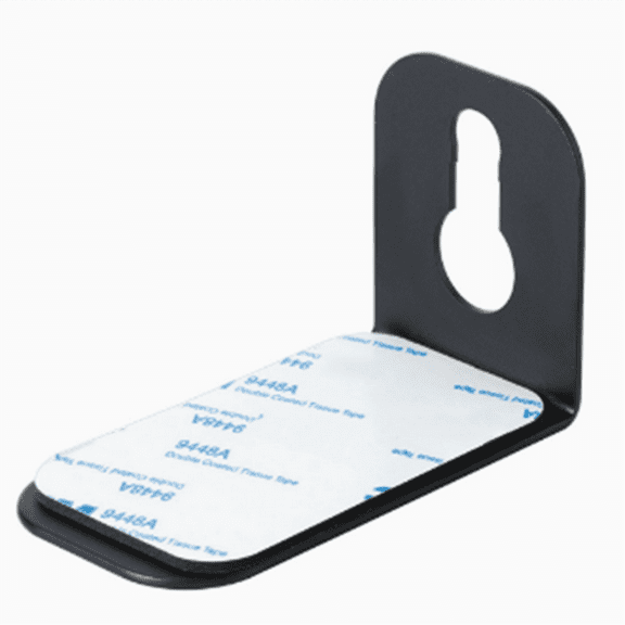 L Sound Bar Wall Mount Bracket Base Metal Tray Stand,2 * Speaker wall mounts,Black