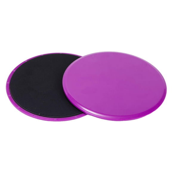 Paquete de 2 discos deslizantes para ejercicios de core, ligeros y portátiles, para espalda y cadera. Púrpura