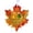 #3_Maple Leaves, variant on PYURTEP Snowflake-Shaped Sea Glass Christmas Ornaments, Acrylic Hanging Christmas Decorations, Friendship Keepsake Pendant for Best Friends, 3 inch