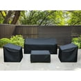 thumbnail image 3 of Patio Furniture Covers,Outdoor Furniture Cover Waterproof,Patio Furniture Set Covers for 4 Piece Outdoor Conversation Set,Patio Covers Set-XX-Large (Black), 3 of 8