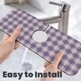 thumbnail image 6 of Sikiie Heart Check Plaid Splash Guard for Sink Faucet-1 PC Super Absorbent Fast Drying Mat Sink Gadgets-Splash Guard for Kitchen, Sink Mat, 6 of 7