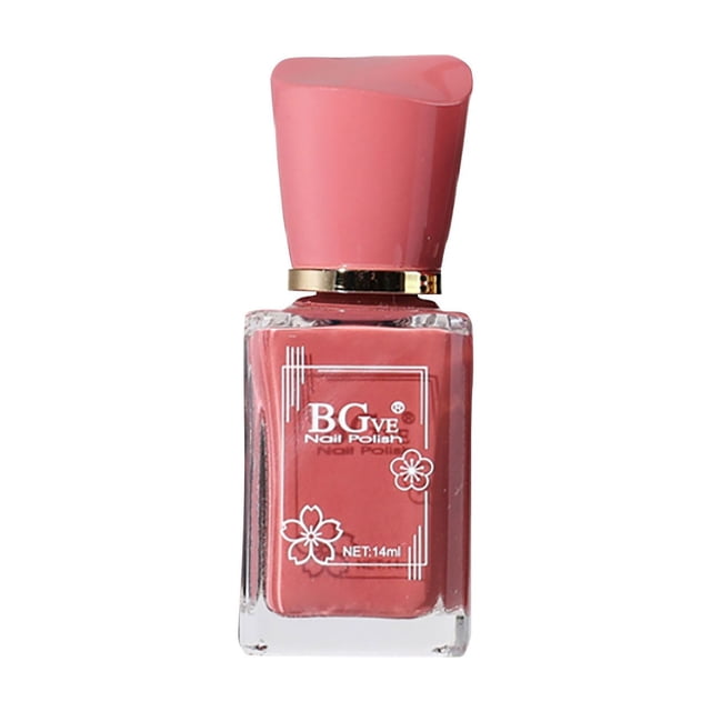 Esmalte de uñas Beauty BGVE Microgel sin cocción Esmalte de uñas perfumado de secado rápido Esmalte de uñas graso de larga duración que no se pela Color nude No se pela 14 ml Clearence