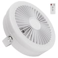 thumbnail image 3 of Remote Control Smart Electric Fan with 3 Gears Speed Mini Fan for Home OutdoorWhite, 3 of 10