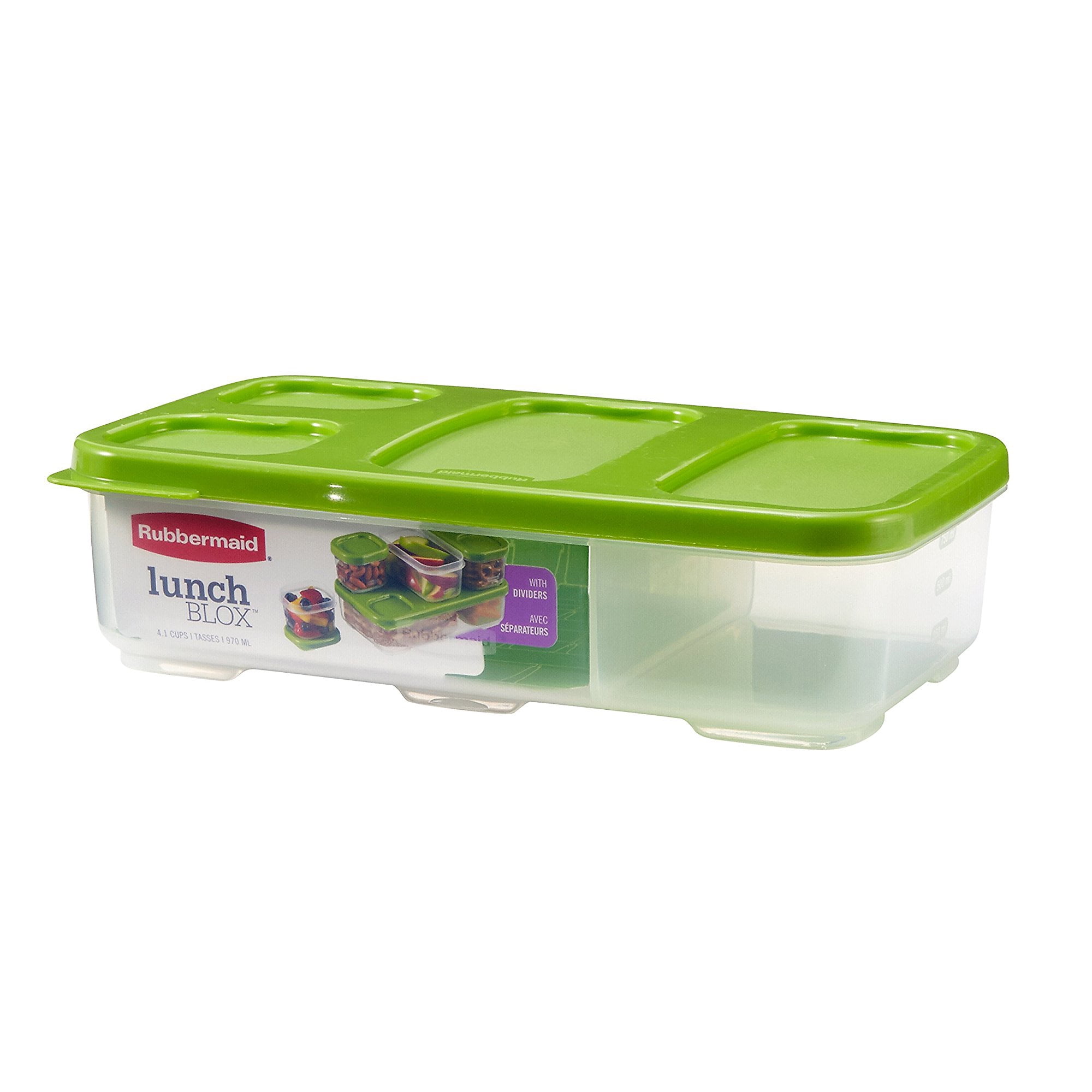 Rubbermaid LunchBlox Leak-Proof Entree Lunch Container Set Small Blue 2000664 